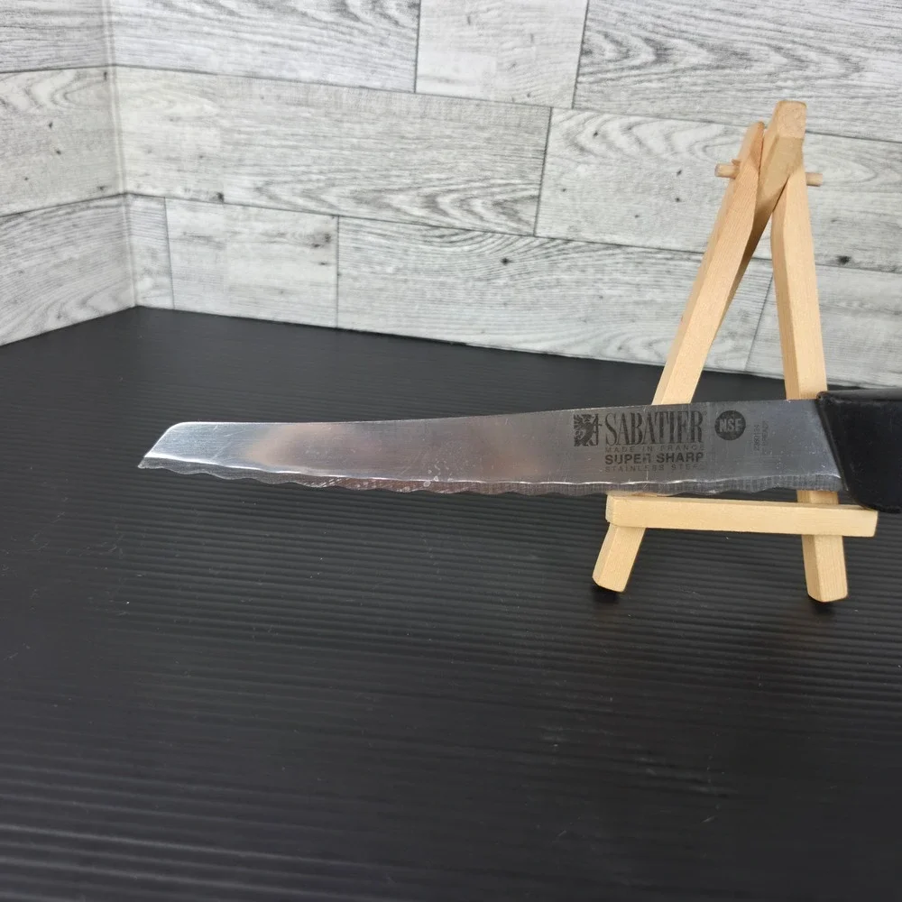 Sabatier Super Sharp 8 inch Serrated Bread Knife Stainless Steel Made in France